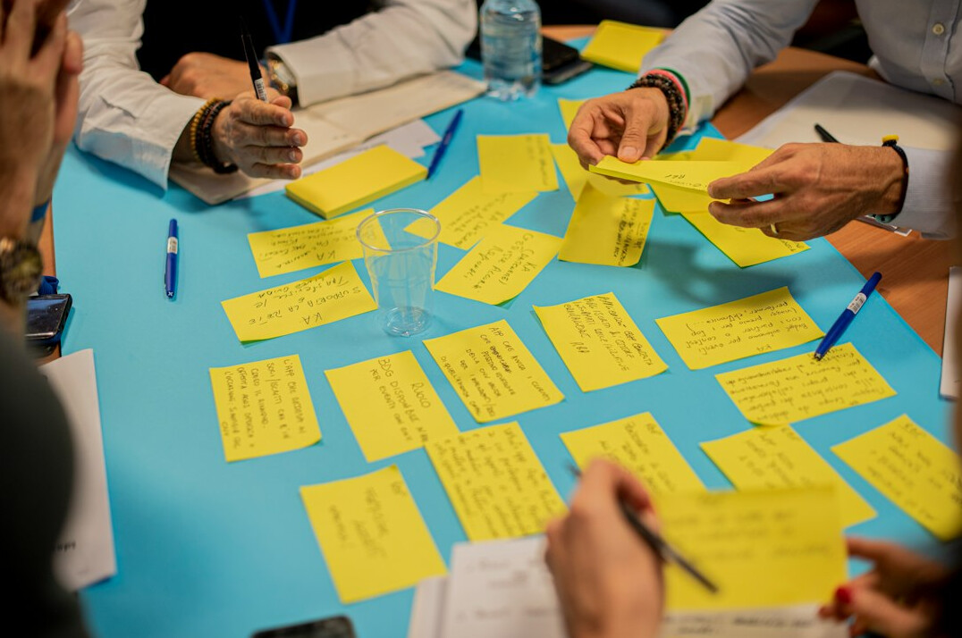 team brainstorming ideas