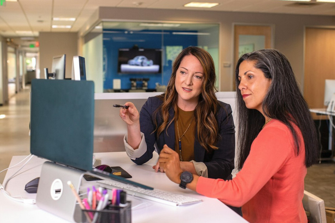 mentor guiding employee